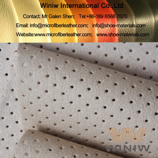 Perforated Microfiber Leather Shoes Lining