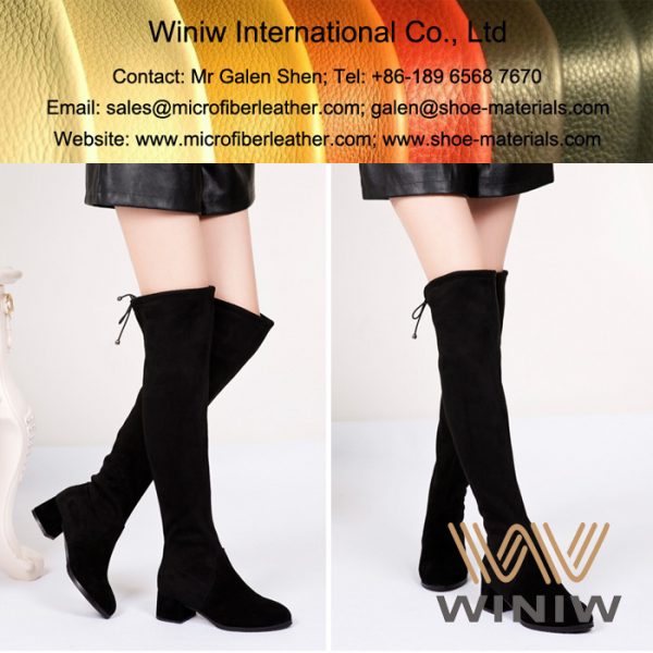 High Quality Stretch Faux Suede Fabric Material for Boots