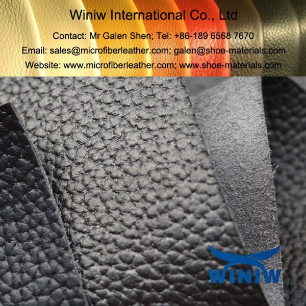 High Performance PU Leather Faux Leather Material for Combat Boots